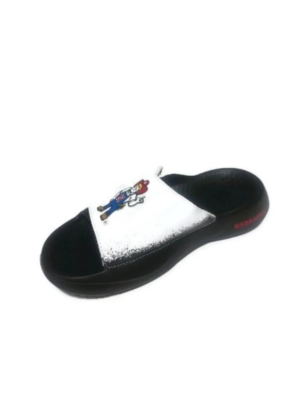 NU Adidas Lightblaze Slide Sandals Mens Size 6 Womens 7 Nebraska Cornhuskers NWT